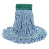 Boardwalk Super Loop Wet Mop Head, Cotton/Synthetic Fiber, 5″ Headband, Medium Size, Blue, 12/Carton