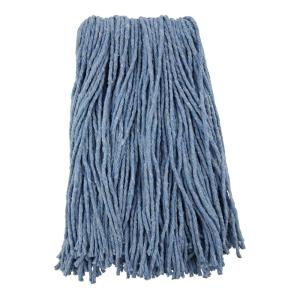 Boardwalk BWK2016B #16 Cut-End Standard Head Cotton/Synthetic Fiber Mop Head – Blue (12/Carton)