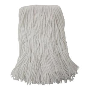 Boardwalk BWK2016R #16 Cut-End Standard Head Rayon Fiber Mop Head – White (12/Carton)
