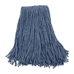 Boardwalk BWK2020B #20 Cut-End Standard Head Cotton/Synthetic Fiber Mop Head – Blue (12/Carton)