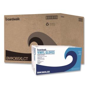 Boardwalk BWK365XLCT General Purpose Vinyl Glove, 2-3/5 mil, Vinyl, XL, Clear (Pack of 1000)
