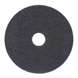 Boardwalk BWK4017HIP High Performance 17 in. Stripping Floor Pads – Grayish Black (5/Carton)