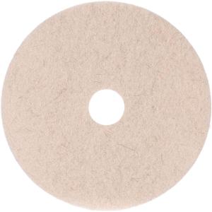 Boardwalk BWK4019NHE 19 in. Diameter Natural Hog Hair Burnishing Floor Pads – Beige (5/Carton)