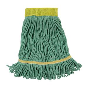 Boardwalk BWK501GN 5 in. Headband Super Loop Cotton/Synthetic Fiber Wet Mop Head – Small, Green (12/Carton)