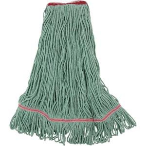 Boardwalk BWK503GNNB Premium Standard Cotton/Rayon Fiber Mop Head – Large, Green (12/Carton)