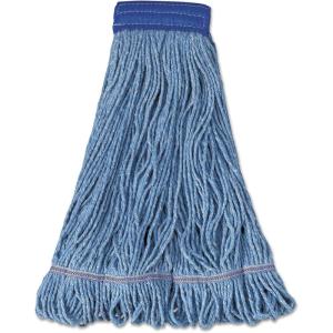Boardwalk BWK504BL 5 in. Super Loop Cotton/Synthetic Fiber Wet Mop Head – X-Large, Blue (12/Carton)