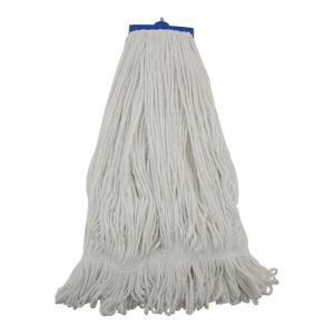 Boardwalk BWK824R 24 oz. Lie-Flat Rayon Fiber Mop Head – White (12/Carton)