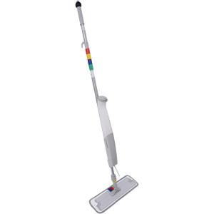Boardwalk BWKBWMS16MFM 59 in. Bucketless Microfiber Mop System Kit, Gray, Plastic
