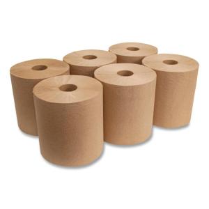 Boardwalk Boardwalk Green Universal Roll Towels, 1-Ply, 8″ x 800 ft, Natural White, 6 Rolls/Carton(Natural)