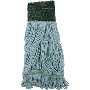 Boardwalk Echomop With Looped-End Wet Head, Synthetic/cotton, Medium, Blue, 12/carton