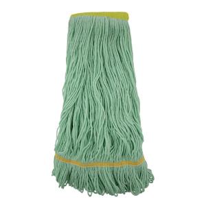 Boardwalk Ecomop Looped-End Mop Head, Recycled Fibers, Extra Large Size, Green, 12/ct