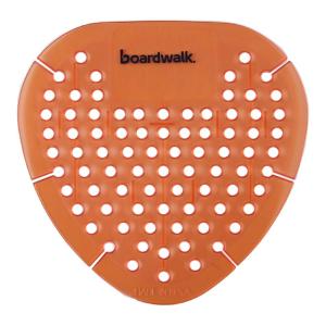 Boardwalk GEMMAN Gem Urinal Screen, Lasts 30 Days, Orange, Mango Fragrance (Box of 12)