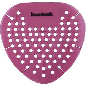 Boardwalk Gem Urinal Screens, Spiced Apple Scent, Red, 12/box