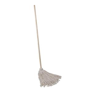 Boardwalk Handle/Deck Mops, 24 Oz White Cotton Head, 54″ Oak Wood Handle, 6/Pack