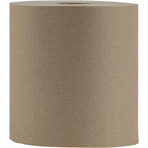 Boardwalk Hardwound Paper Towels, Nonperforated, 1-Ply, 8″ x 800 ft, Natural, 6 Rolls/Carton