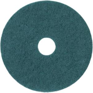 Boardwalk Heavy-Duty Scrubbing Floor Pads, 20″ Diameter, Green, 5/carton