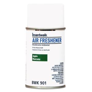 Boardwalk Metered Air Freshener Refill, 12-Pack, 7 oz Aerosol Spray, Powder Mist Scent, Fits Most Standard Dispensers, Lasts For 30 Days(Apple Harvest)