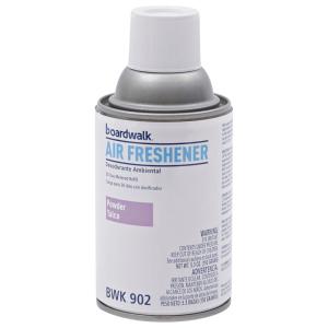 Boardwalk Metered Air Freshener Refill, 12-Pack, 7 oz Aerosol Spray, Powder Mist Scent, Fits Most Standard Dispensers, Lasts For 30 Days(Powder Mist)