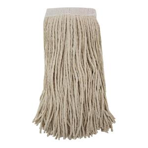 Boardwalk Mop Head, Premium Saddleback Head, Cotton Fiber, 24 oz, White, 12/Carton