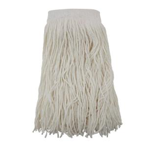 Boardwalk Mop Head, Premium Saddleback Head, Rayon Fiber, 24-Oz., White, 12/Carton