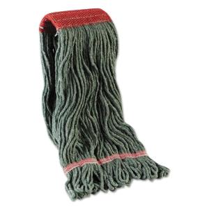 Boardwalk Mop Head, Premium Standard Head, Cotton/Rayon Fiber, Large, Blue, 12/Carton