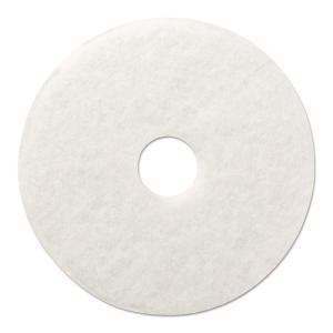 Boardwalk Polishing Floor Pads, 20″ Diameter, White, 5/Carton