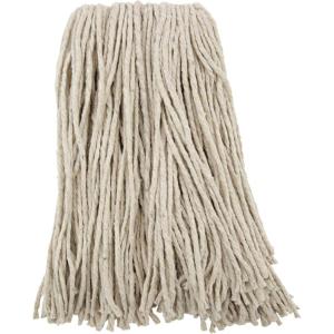 Boardwalk Premium Cut-End Wet Mop Heads, Cotton, 16oz, White, 12/Carton