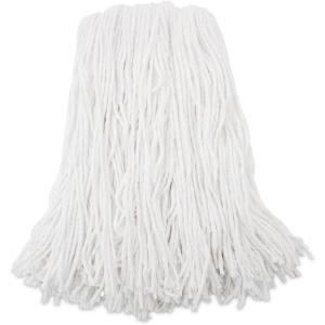 Boardwalk Premium Cut-End Wet Mop Heads, Rayon, 16oz, White, 12/Carton