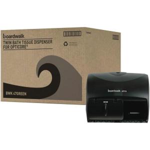 Boardwalk Xtra 2-Roll Controlled Bath Tissue Dispenser, 11.13 x 7.38 x 8.88, Translucent Black
