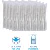 Booardwalk PET Cold Cup Dome Lids, Fits 16 oz to 24 oz Plastic Cups, Clear, 100 Lids/Sleeve, 10 Sleeves/Carton