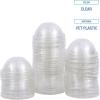 Booardwalk PET Cold Cup Dome Lids, Fits 16 oz to 24 oz Plastic Cups, Clear, 100 Lids/Sleeve, 10 Sleeves/Carton