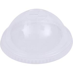 Booardwalk PET Cold Cup Dome Lids, Fits 16 oz to 24 oz Plastic Cups, Clear, 100 Lids/Sleeve, 10 Sleeves/Carton